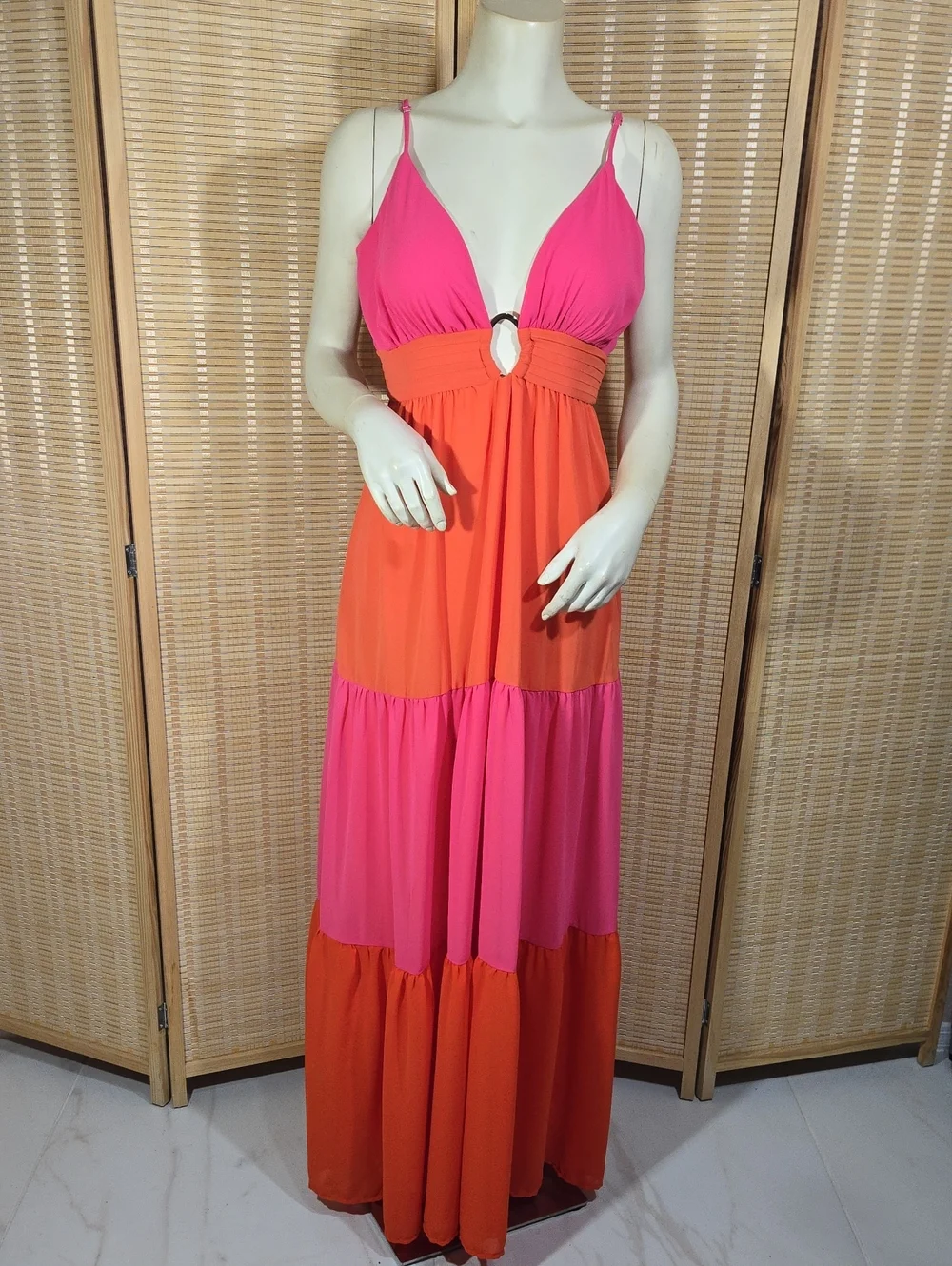 Colorblock Maxi Dress - Picture 3 of 10